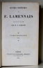 Oeuvres posthumes de F. Lamennais. Correspondance.. FORGUES E. D: