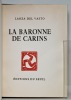 La Baronne de Carins. Poème populaire sicilien.. VASTO Lanza del (intro. et trad.):