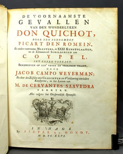 De voornaamste Gevallen van den wonderlyken Don Quichot.