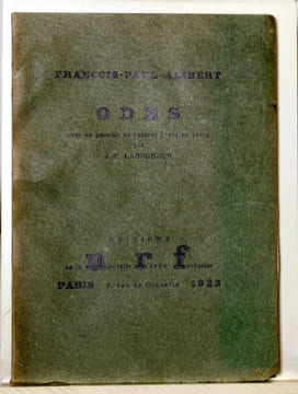 Odes.. ALIBERT François-Paul:
