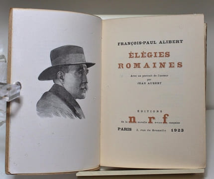 Elégies romaines.. ALIBERT François-Paul: