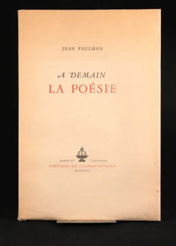 A demain. La poésie.. PAULHAN Jean: