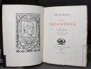 Les triomphes.. PETRARQUE; COCHIN Henry (trad.):