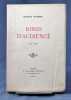 Rimes d’audience. 1900-1906.. SPIESS Henry: