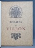 Poésies de Villon.. VILLON François; PAUPHILET Albert (préf.):