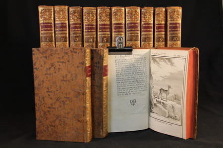 Oeuvres complètes. Histoire naturelle générale et particulière - Histoire naturelle des oiseaux - Histoire des animaux quadrupèdes - Histoire naturelle des minéraux - Histoire naturelle des quadrupèdes ovipares et des serpens [sic].