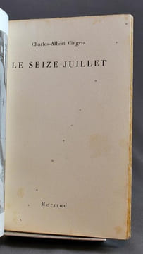 Le seize juillet.. CINGRIA Charles-Albert: