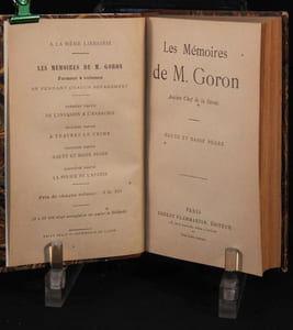 Les mémoires de M. Goron ancien Chef de la Sûreté. Haute et basse pègre.