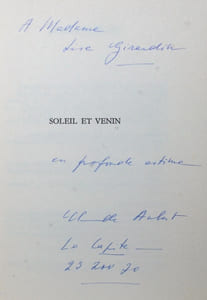 Soleil et venin. Croquis espagnols.
