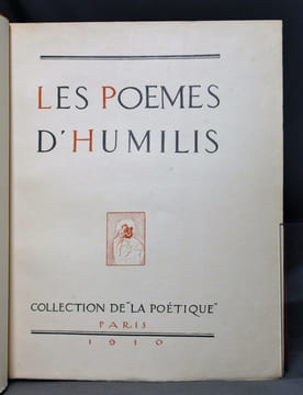 Les poèmes d’Humilis.. NOUVEAU Germain:
