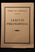 Akrivie Phrangopoulo. par GOBINEAU Comte de: - Image 1