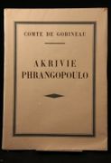Akrivie Phrangopoulo. par GOBINEAU Comte de: - Image 3