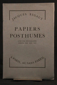 Papiers Posthumes, avec une photographie inédite de Man Ray.