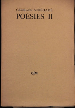Poésies II.. SCHEHADE Georges: