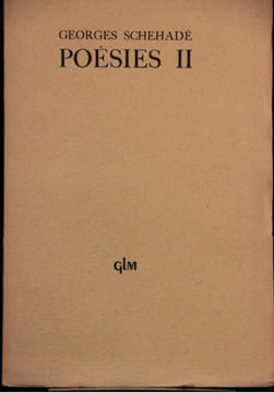 Poésies II.. SCHEHADE Georges:
