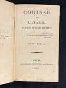 Corinne ou l'Italie. par STAEL HOLSTEIN Madame de: - Image 2