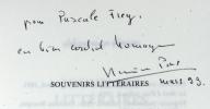 Souvenirs littéraires.. PONS Maurice: