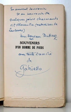 Souvenirs d'un homme de poids.. GABRIELLO: