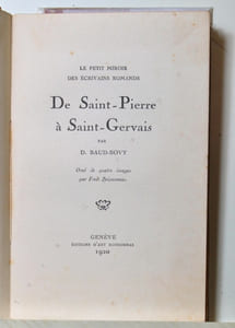 De Saint-Pierre à Saint-Gervais.