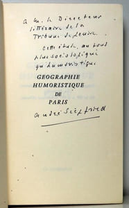 Géographie humoristique de Paris.