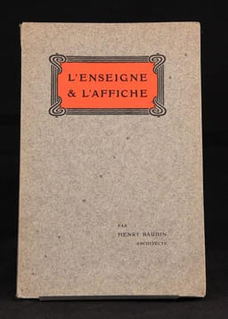 L'enseigne & l'affiche.. BAUDIN Henry: