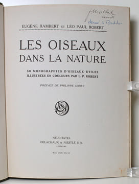 Les oiseaux dans la nature. 50 monographies d'oiseaux utiles.. RAMBERT Eugène - ROBERT L. Paul: