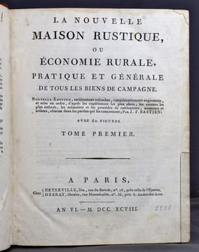 La nouvelle maison rustique, ou économie rurale, pratique et générale de tous les biens de campagne.. BASTIEN J.-F.: