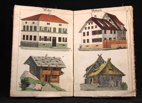 Bilder zum Anschauungs-Unterricht für die Jugend. Erster Theil. Enthaltend 30 colorirte Blätter mit Abbildungen verschiedenartiger Gegenstände.. ...