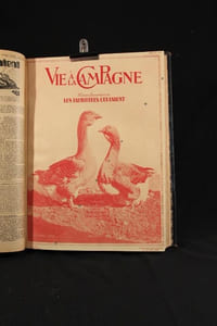 Vie à la campagne. 6 n° exceptionnels: 15/2/1929, vol. LV: Le clapier de rapport, 64p. ; 15/4/1929, vol LVI: Les palmipèdes qui paient, 60p. , 15/6/1929, vol. LVII: Le parfait fleuriste, 62p. ; 15/8/1929, vol. LVIII: Maisons de plaisance, habitations professionnelles, 62p. ; 15/10/1929, vol. LVIX: Porcheries de rapport, 58p. ; 15/12/1929, vol. LX: Maisons et meubles flamands, 58p.