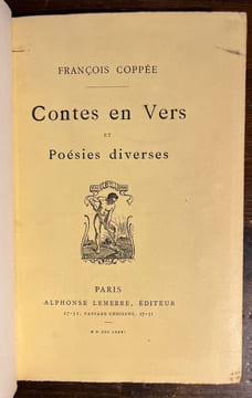 Contes en vers et poésies diverses.. COPPEE François: