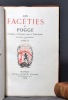 Les facéties de Pogge. Traduites en français, avec le texte latin.. POGGE: