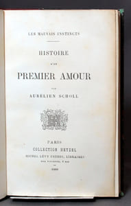 Histoire d'un premier amour.