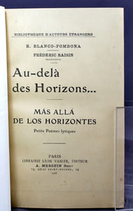 Au-delà des horizons... / Más allá de los horizontes. Petits poèmes lyriques.