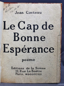 Le Cap de Bonne Espérance. Poème.