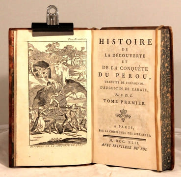 Histoire de la découverte et de la conquête du Pérou.. ZARATE Augustin de: