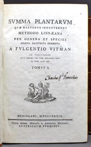Summa plantarum qvae hactenus innotuerunt methodo Linnaeana per genera et species digesta illustrata descripta.