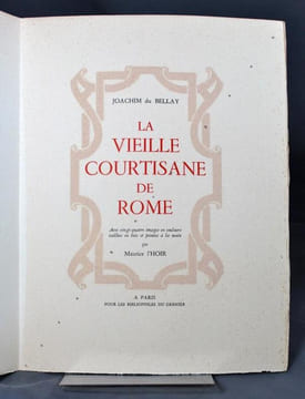 La vieille courtisane de Rome.. DU BELLAY Joachim: