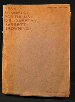 Les sonnets portugais d'Elizabeth Barrett Browning traduits en sonnets français.. BARRETT BROWNING Elizabeth; HENRY Fernand (notes):