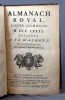 Almanach Royal, année commune M. DCC. LXXXX. présenté à sa majesté pour la première fois en 1699, par Laurent D'Houry.. DEBURE gendre de feu M. ...
