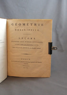 Géométrie descriptive. Leçons données aux écoles normales, l'an 3 de la République.. MONGE Gaspard: