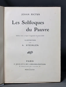 Les Soliloques du Pauvre. Edition revue, corrigée et augmentée de poèmes inédits.