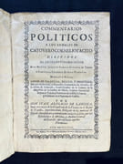 Commentarios politicos a los annales de Cayo Vero Cornelio Tacito dirigidos al excelentissimo señor Don Manuel Joachin Garcia Alvarez de Toledo y Portugal Cordova Zuñiga Pimentel Monroy y Ayala [... ]. par LANCINA Don Ivan Alfonso de: - Image 2