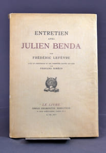 Entretien avec Julien Benda.
