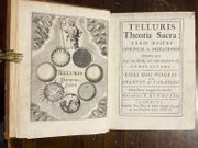 Telluris Theoria Sacra: Orbis Nostri originem & Mutationes Generales, quas Aut jam sbitt, aut olim subiturus est, complectens. Libri duo priores de Diluvio & Paradiso. [et] Libri duo posteriores de Conflagratione Mundi, et de Futuro Rerum Statu. [et] Liber ultimus, de Novis Coelis & nova Terra, ac de Beato Seculo; sive De Mundo Renovato, et Rerum omnium Consummatione. par BURNETIO T. [ BURNET Thomas]: - Image 1