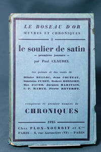 Le Roseau d'Or. Oeuvres et Chroniques. 5. Premier numéro de Chroniques.