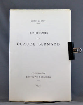 Les reliques de Claude Bernard.. GODART Justin:
