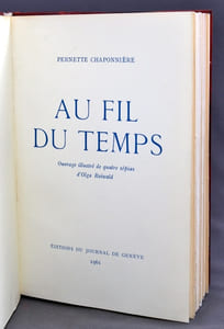 Au fil du temps.