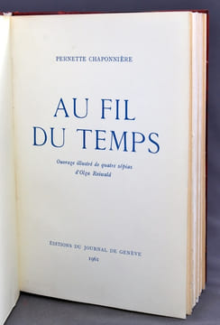 Au fil du temps.. CHAPONNIERE Pernette: