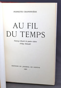 Au fil du temps.. CHAPONNIERE Pernette: