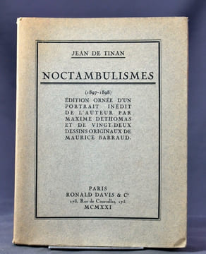 Noctambulismes (1897-1988).. TINAN Jean de: